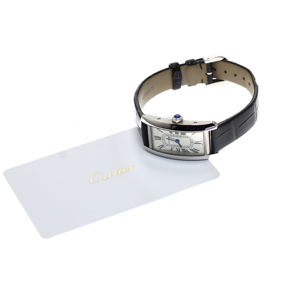 CARTIER Tank American SM WSTA0082 Silver Dial Quartz Ladies Watch_960411