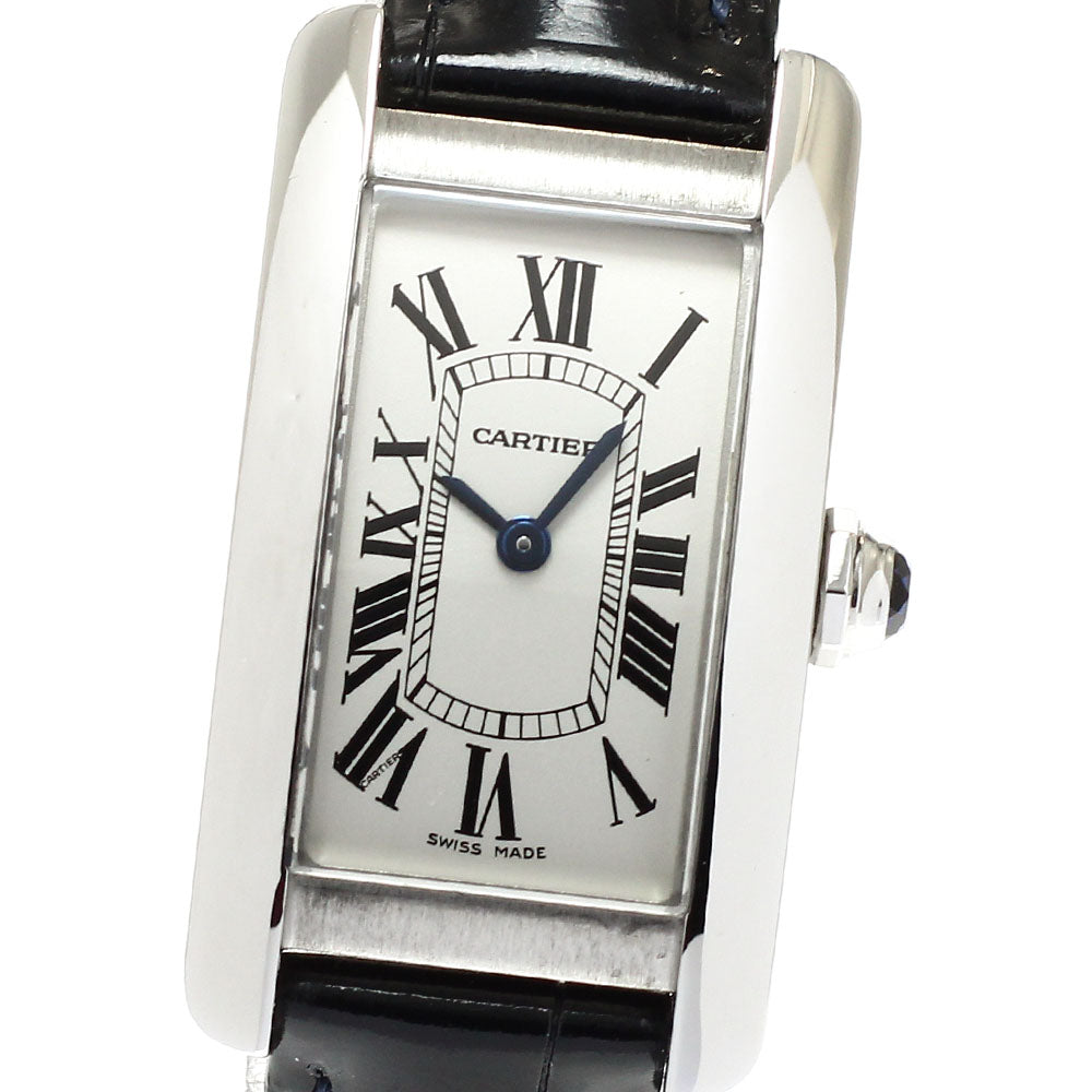 CARTIER Tank AmericanSM WSTA0016 Silver Dial Quartz Ladies Watch_960421