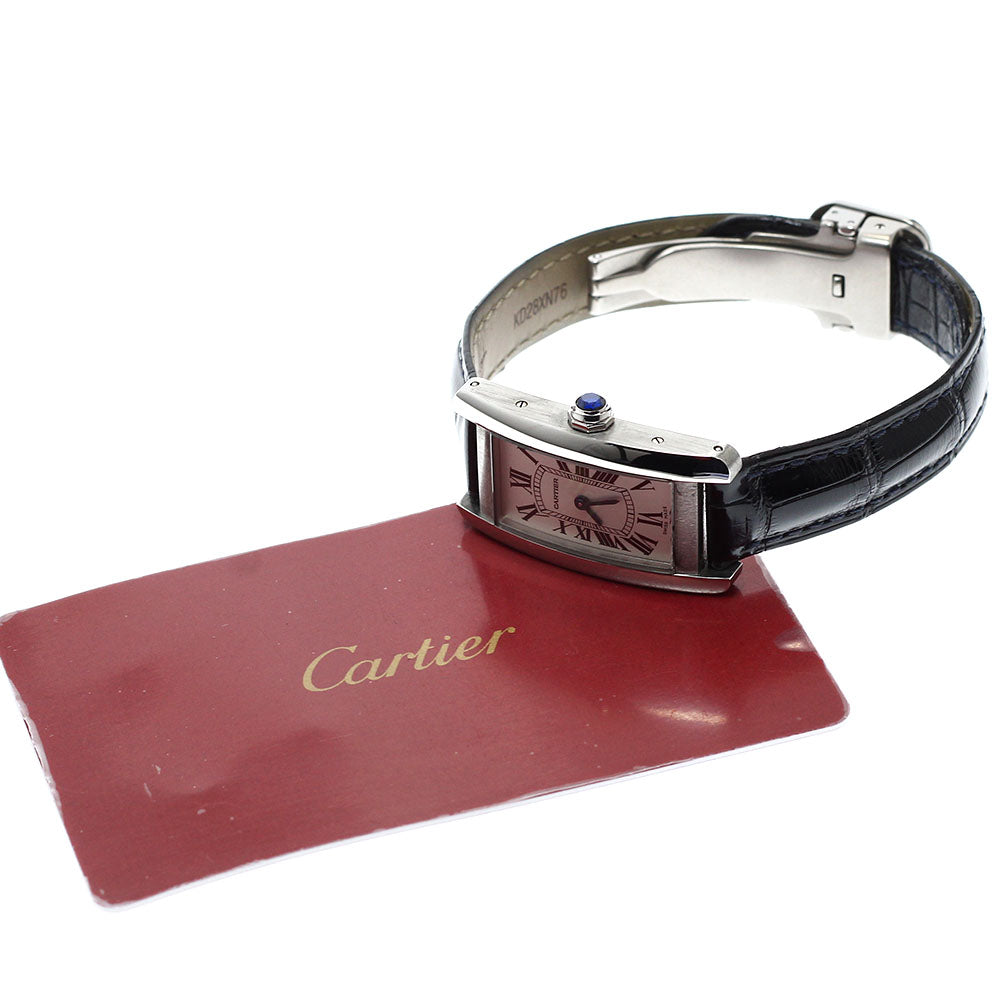 CARTIER Tank AmericanSM WSTA0016 Silver Dial Quartz Ladies Watch_960421