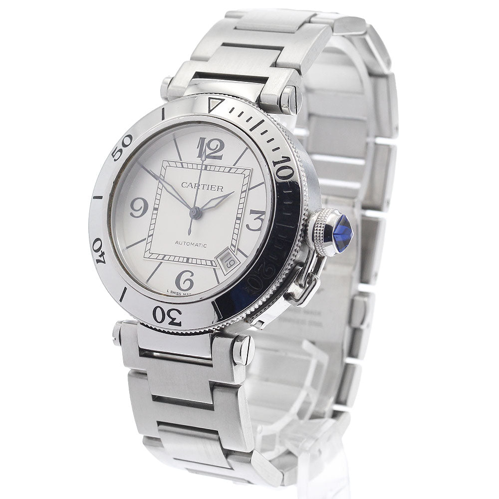 CARTIER Pasha Sea timer W31080M7 Date Silver Dial Automatic Men's Watch_960519