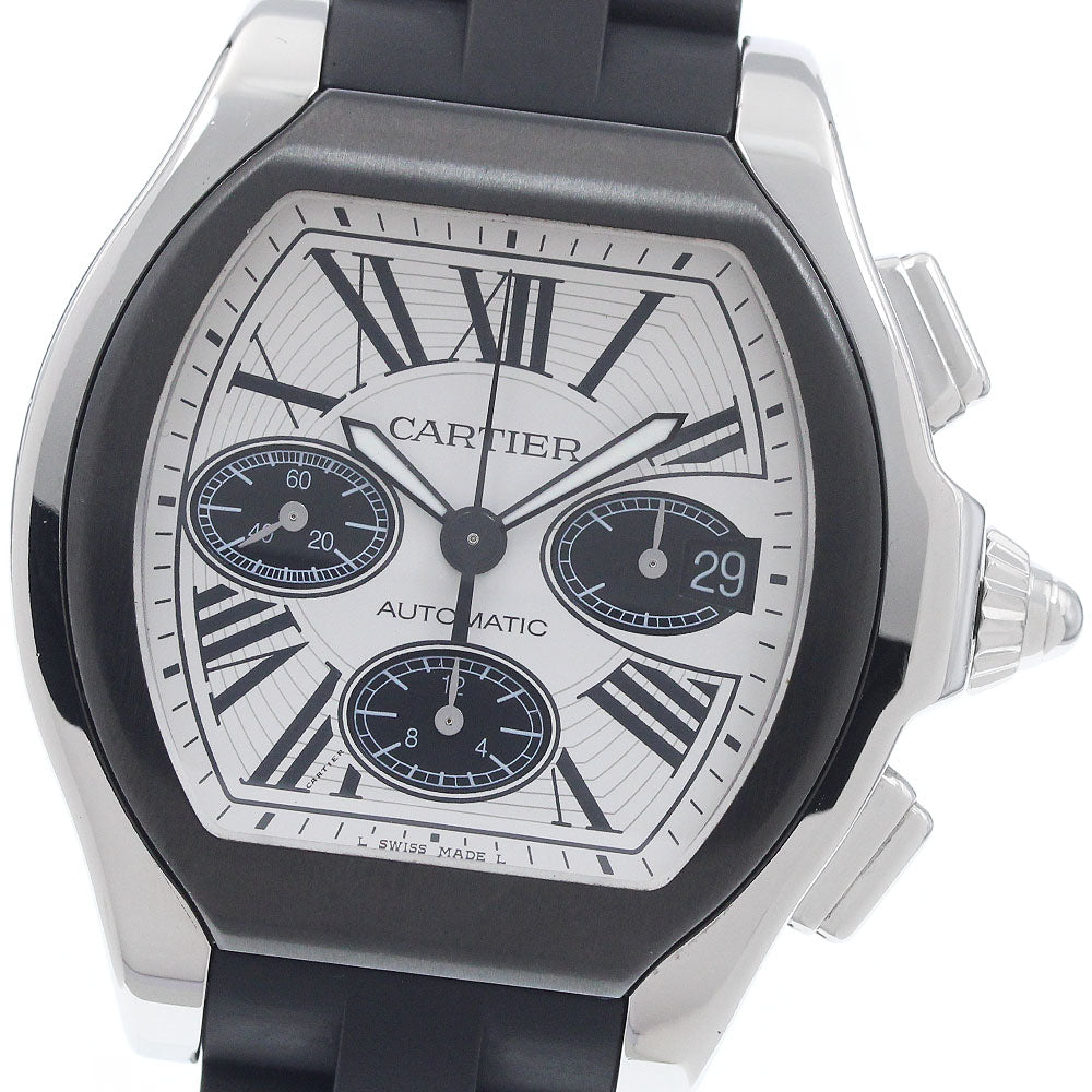 CARTIER Roadster S W6206020 Chronograph Silver / Black Dial Automatic Men's Watch_960593