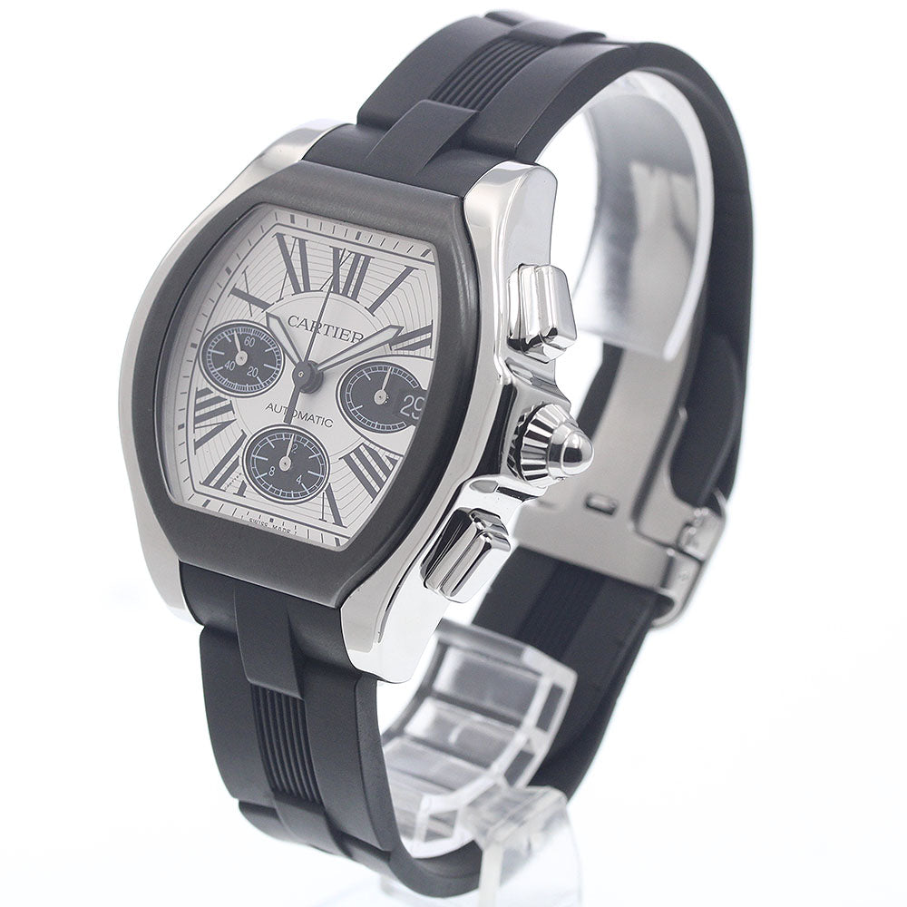 CARTIER Roadster S W6206020 Chronograph Silver / Black Dial Automatic Men's Watch_960593