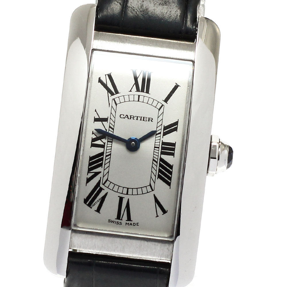 CARTIER Tank AmericanSM WSTA0016 Silver Dial Quartz Ladies Watch_960609