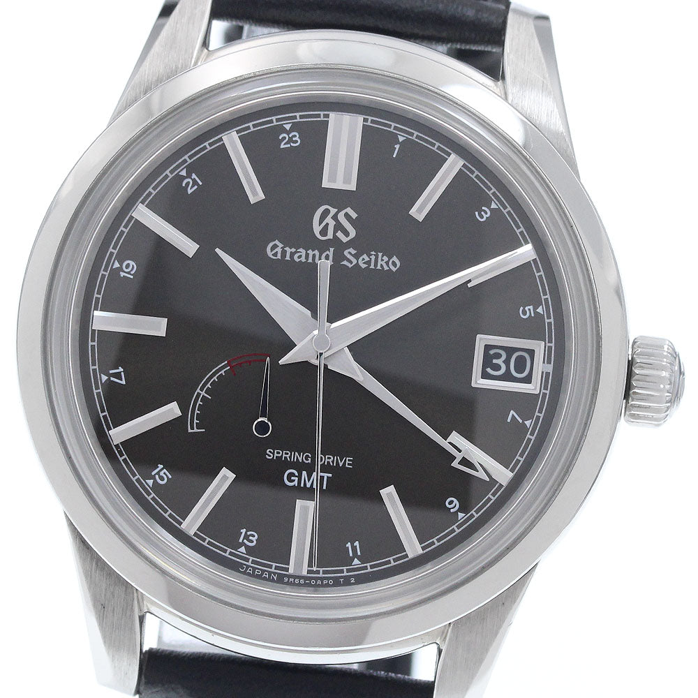 SEIKO Grand Seiko SBGE027/9R66-0AL0 GMT date gray Dial Spring drive Men's_960631