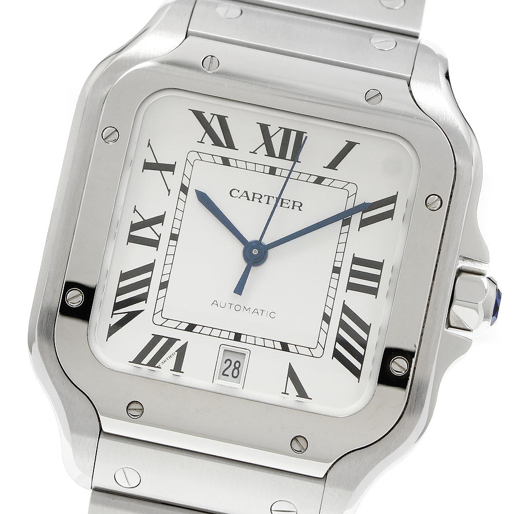 CARTIER Santos de Cartier LM WSSA0018 Date Silver Dial Automatic Men's_960635