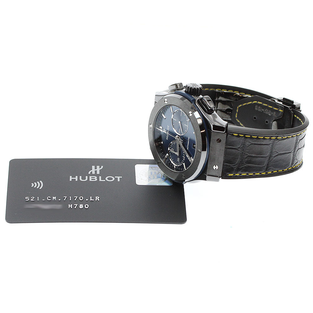 HUBLOT Classic fusion 521.CM.7170.LR Chronograph Navy Dial Automatic Men's Watch_960658