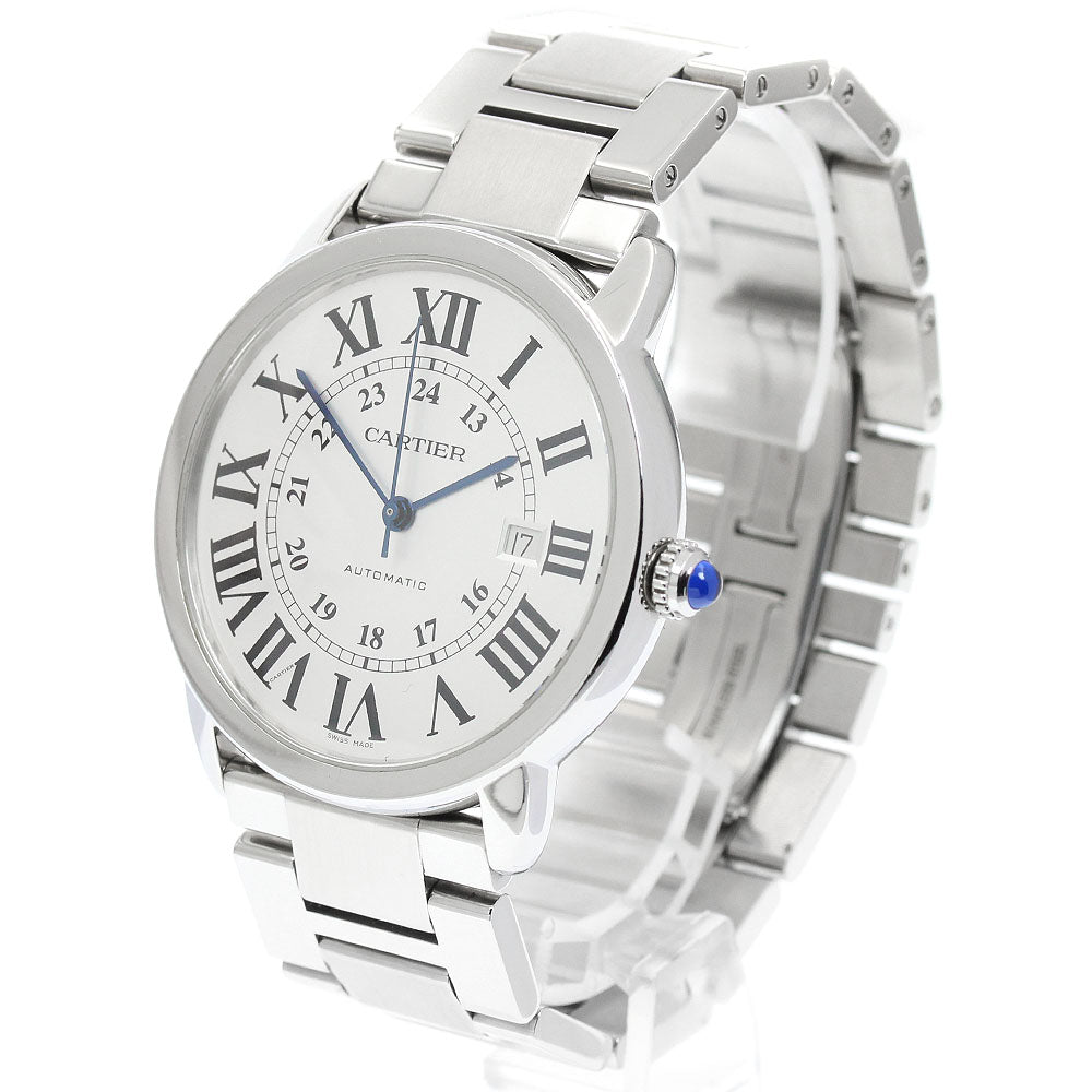 CARTIER Ronde Solo XL W6701011 Date Silver Dial Automatic Men's Watch_960820