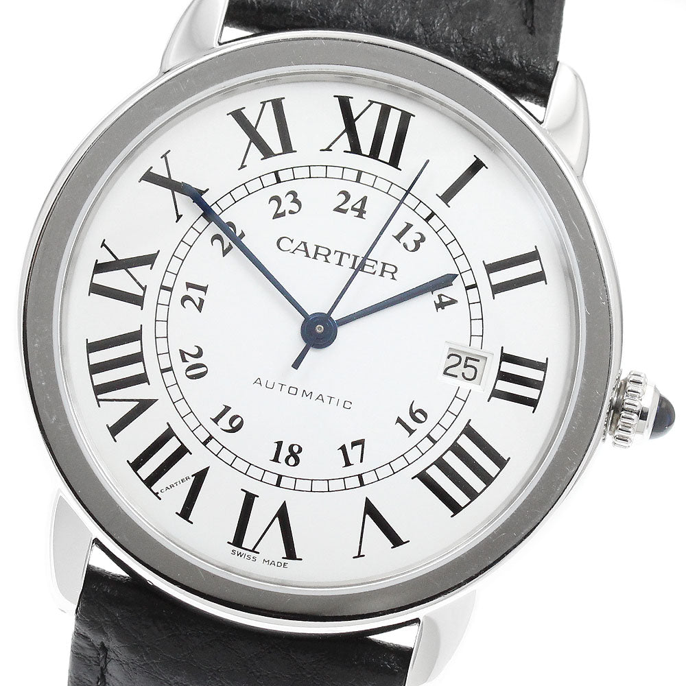 CARTIER Ronde Solo XL W6701010 Date Silver Dial Automatic Men's Watch_960825