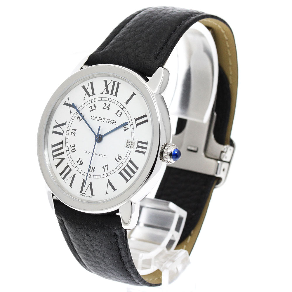 CARTIER Ronde Solo XL W6701010 Date Silver Dial Automatic Men's Watch_960825