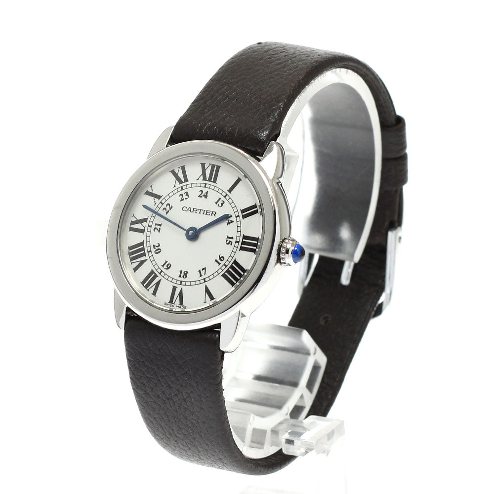 CARTIER Ronde Solo SM W6700155 Silver Dial Quartz Ladies Watch_960865