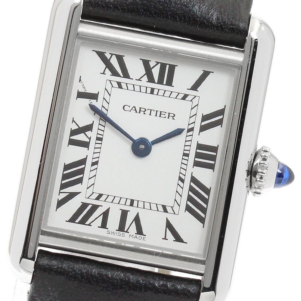 CARTIER Tank Must SM WSTA0042 Silver Dial Quartz Ladies Watch_960877