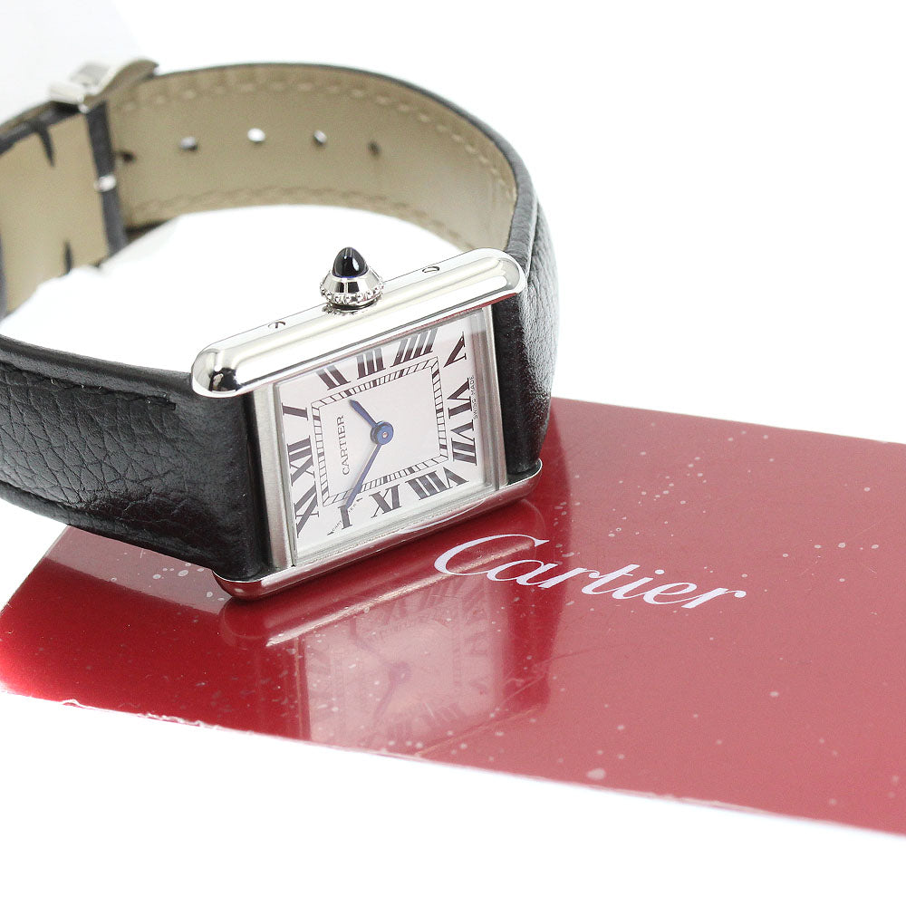 CARTIER Tank Must SM WSTA0042 Silver Dial Quartz Ladies Watch_960877