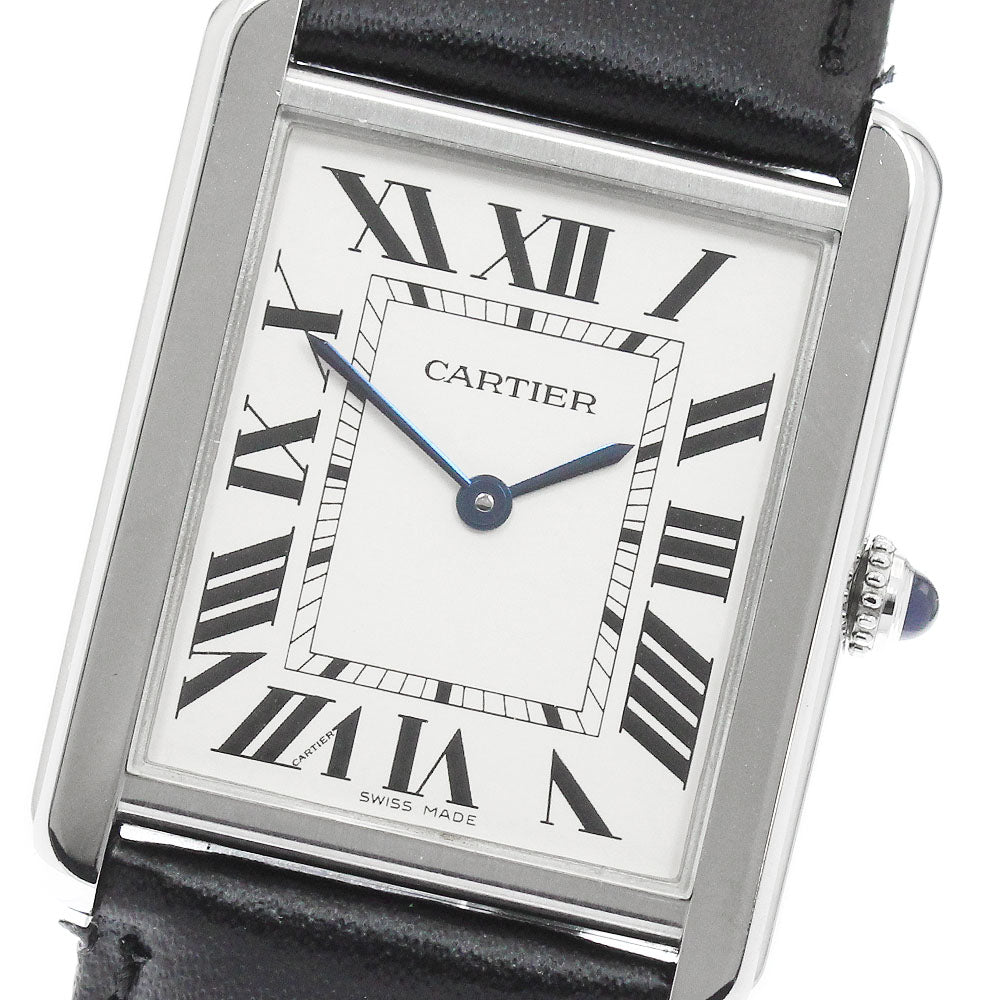 CARTIER Tank solo LM W5200003 Silver Dial Quartz Men's Watch_960895