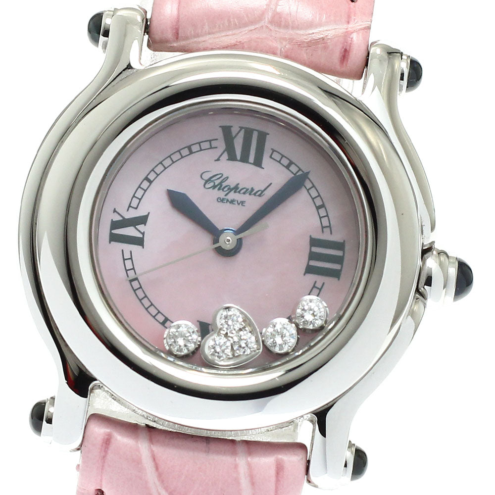 Chopard Happy sports 27/8245-23 Heart 3P Diamond Pink shell Dial Quartz Ladies Watch_961018
