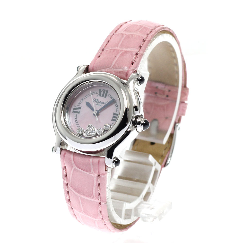Chopard Happy sports 27/8245-23 Heart 3P Diamond Pink shell Dial Quartz Ladies Watch_961018