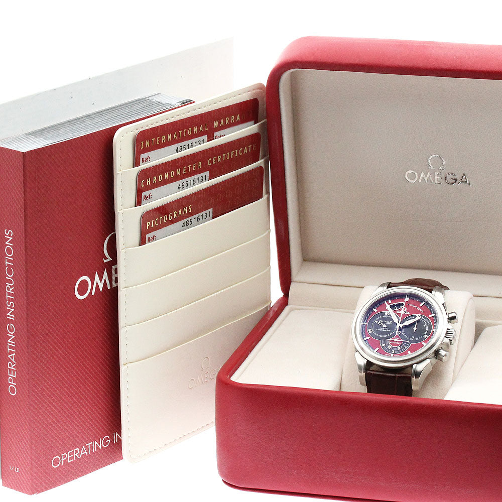 OMEGA De Ville Chronoscope 4851.61.31 Co-Axial Date Red / black Dial Automatic Men's Watch_961021
