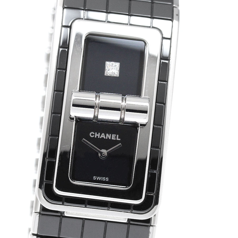 CHANEL Code Coco H5147 1P diamond Black Dial Quartz Men's Watch_961089