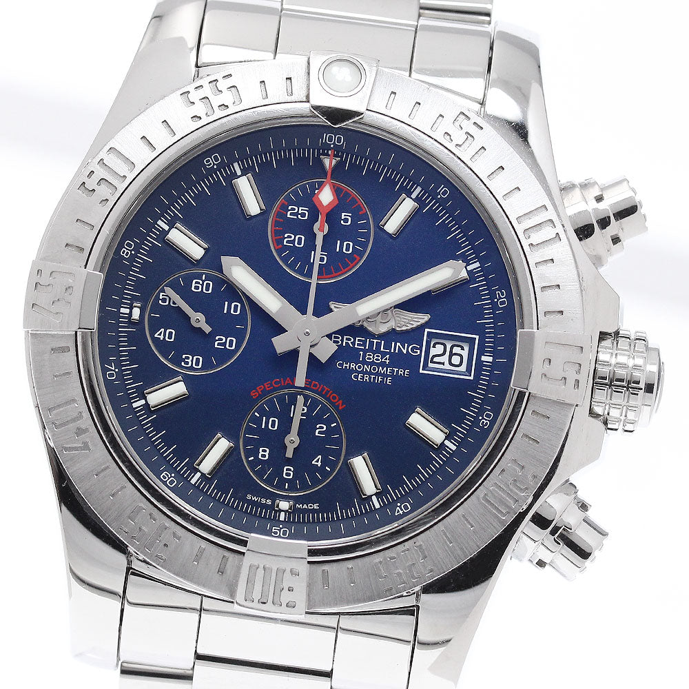 BREITLING Avenger II A13381 Date Navy Dial Automatic Men's Watch_961100