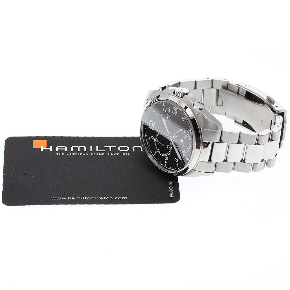 HAMILTON Khaki pilot H765120 Chronograph black Dial Quartz Men's Watch_961131