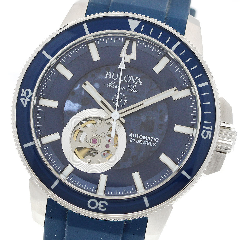BULOVA Marine star 96A303 blue Dial Automatic Men's Watch_961136