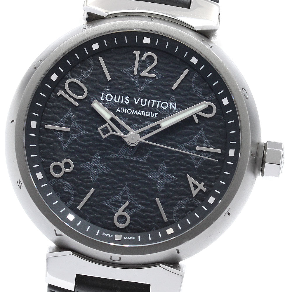 LOUIS VUITTON Tambour Otomatic GM Monogram Eclipse QA140 Automatic Men's_961148