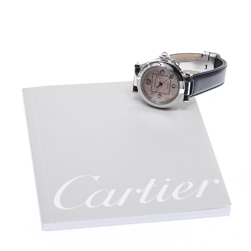 CARTIER Pasha C 2003 Christmas Limited Edition W3106499 Date Pink shell Dial Automatic Ladies Watch_961204