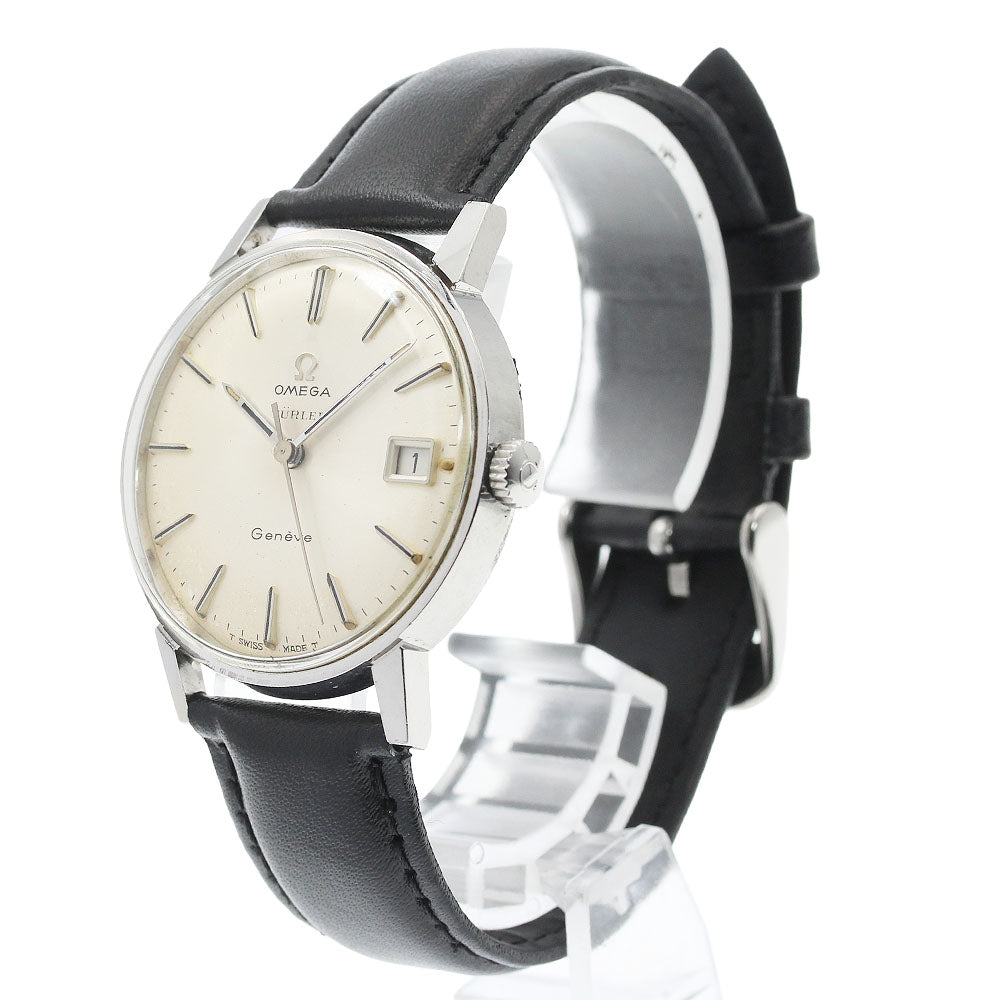 OMEGA TURLER Geneve 136.00011 Date Cal.613 Silver Dial Hand Winding Men's_961315