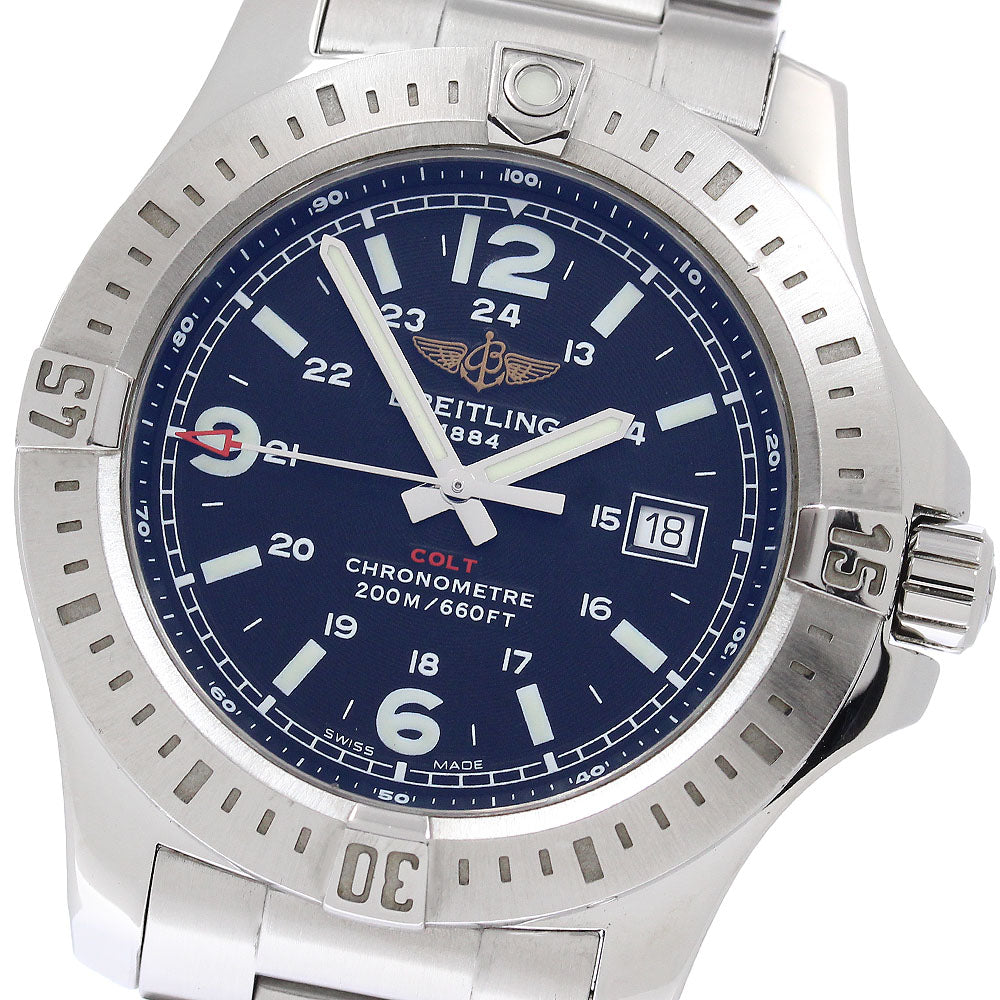 BREITLING Colt A74388 Date black Dial Quartz Men's Watch_961430