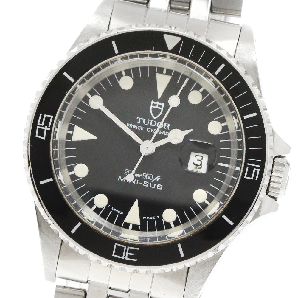 TUDOR Prince Oyster Date Mini Sub 73090 black Dial Automatic Boy's Watch_961476