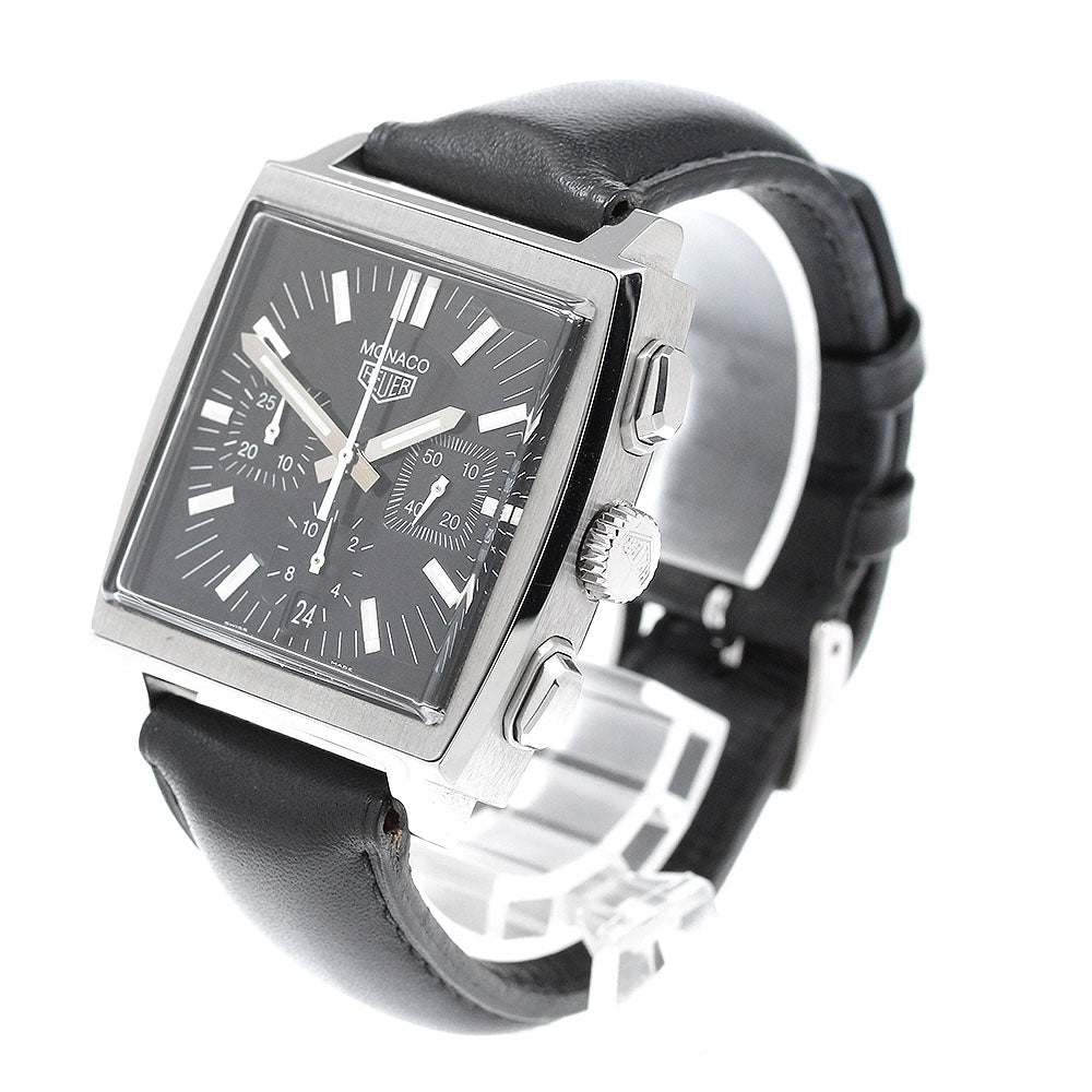 TAG HEUER Monaco CS2111 Chronograph Date black Dial Automatic Men's Watch_961615
