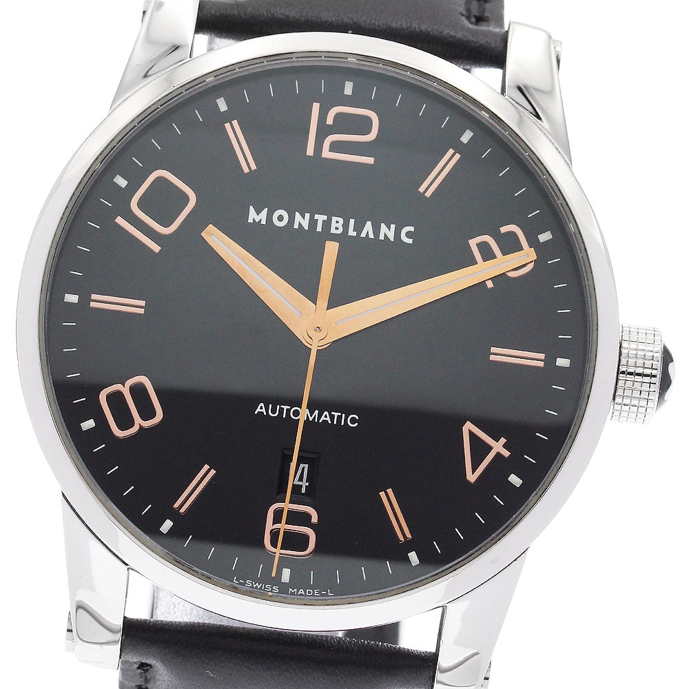 MONTBLANC Time walker 101551 Date black Dial Automatic Men's Watch_961664
