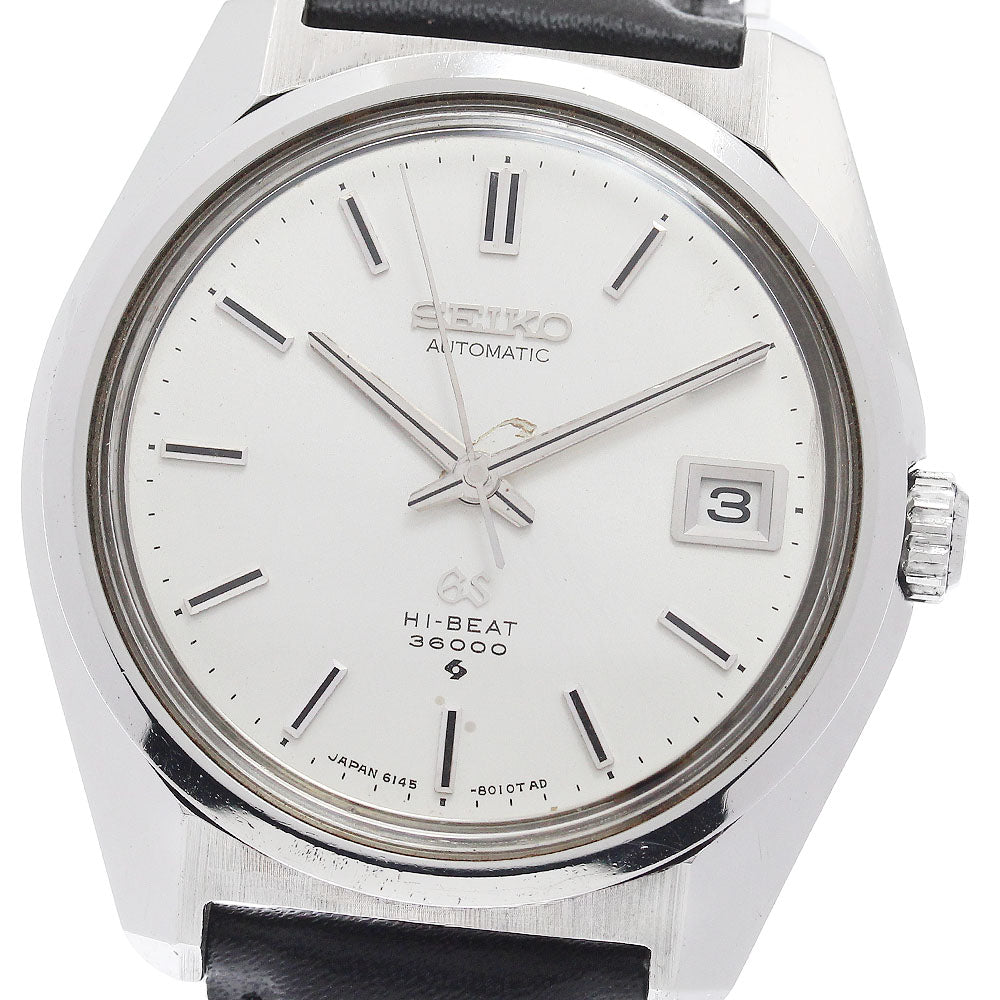 SEIKO Grand Seiko 6145-8000 Date Cal.6145A Silver Dial Automatic Men's_961704