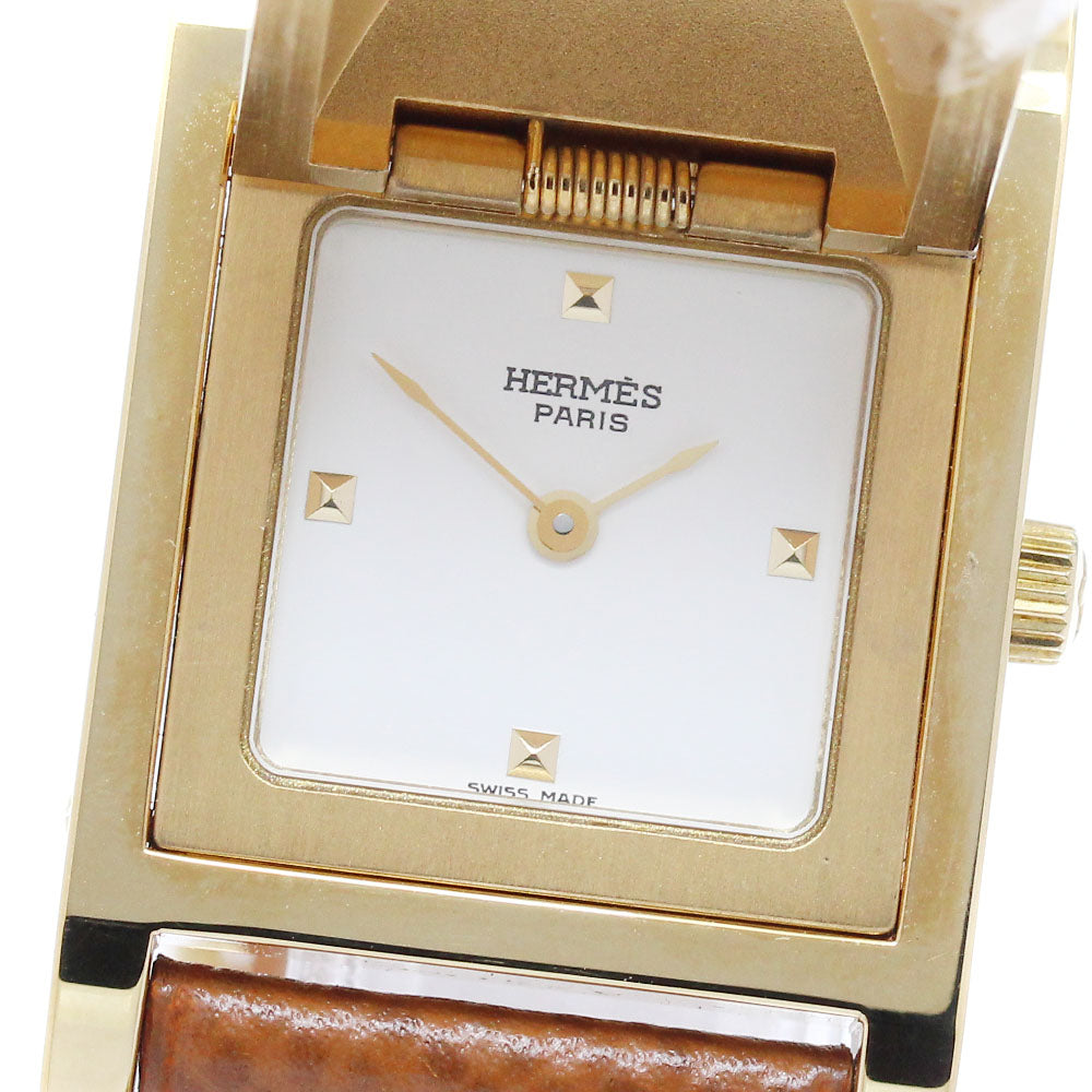 HERMES Medor 1201170 white Dial Quartz Ladies Watch_961707