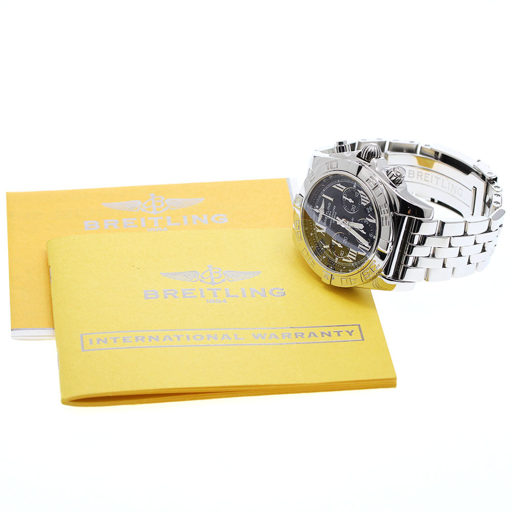 BREITLING Chronomat 44 AB0110 Chronograph black Dial Automatic Men's_961832