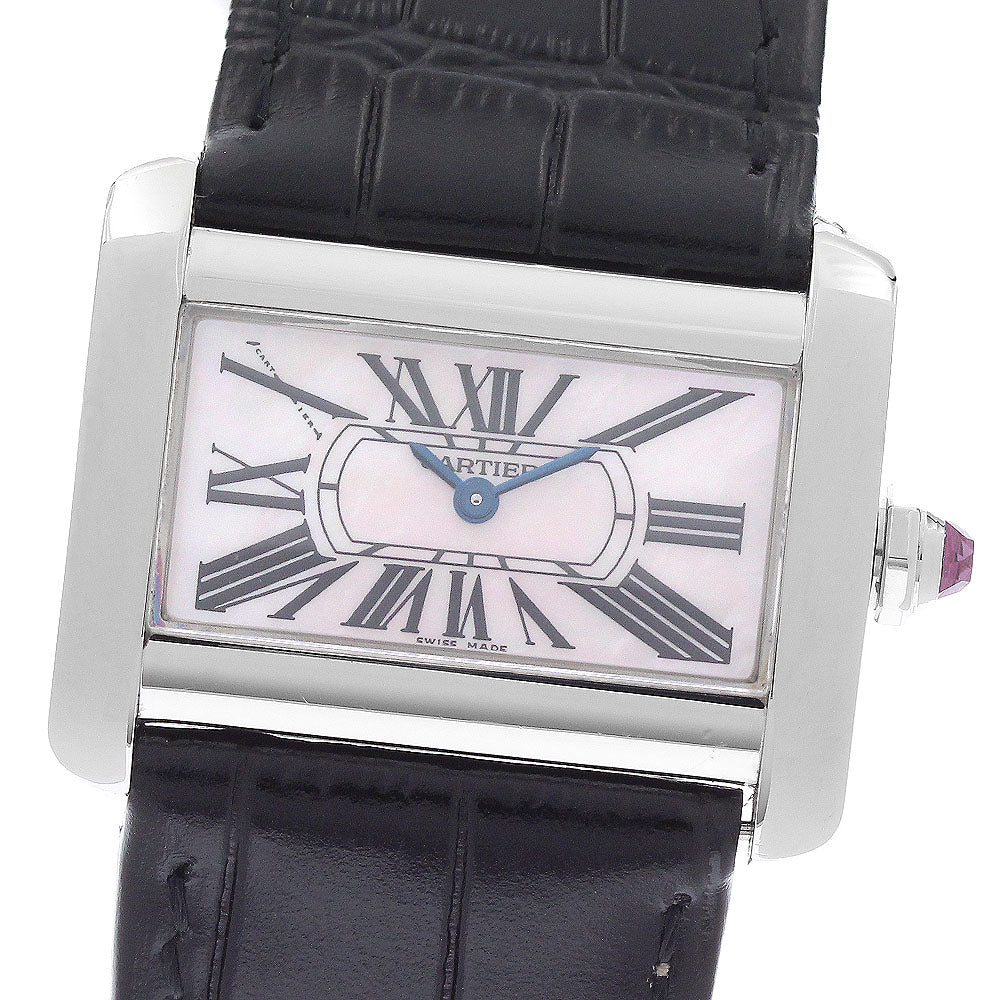 CARTIER Tank Divan Mini W6301455 Shell dial Pink shell Dial Quartz Ladies Watch_961924