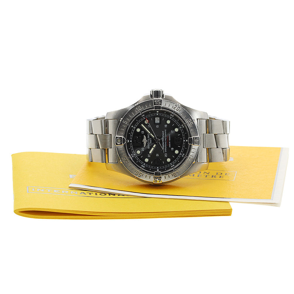 BREITLING Super Ocean Steel Fish A17390 Automatic Men's Watch_962188