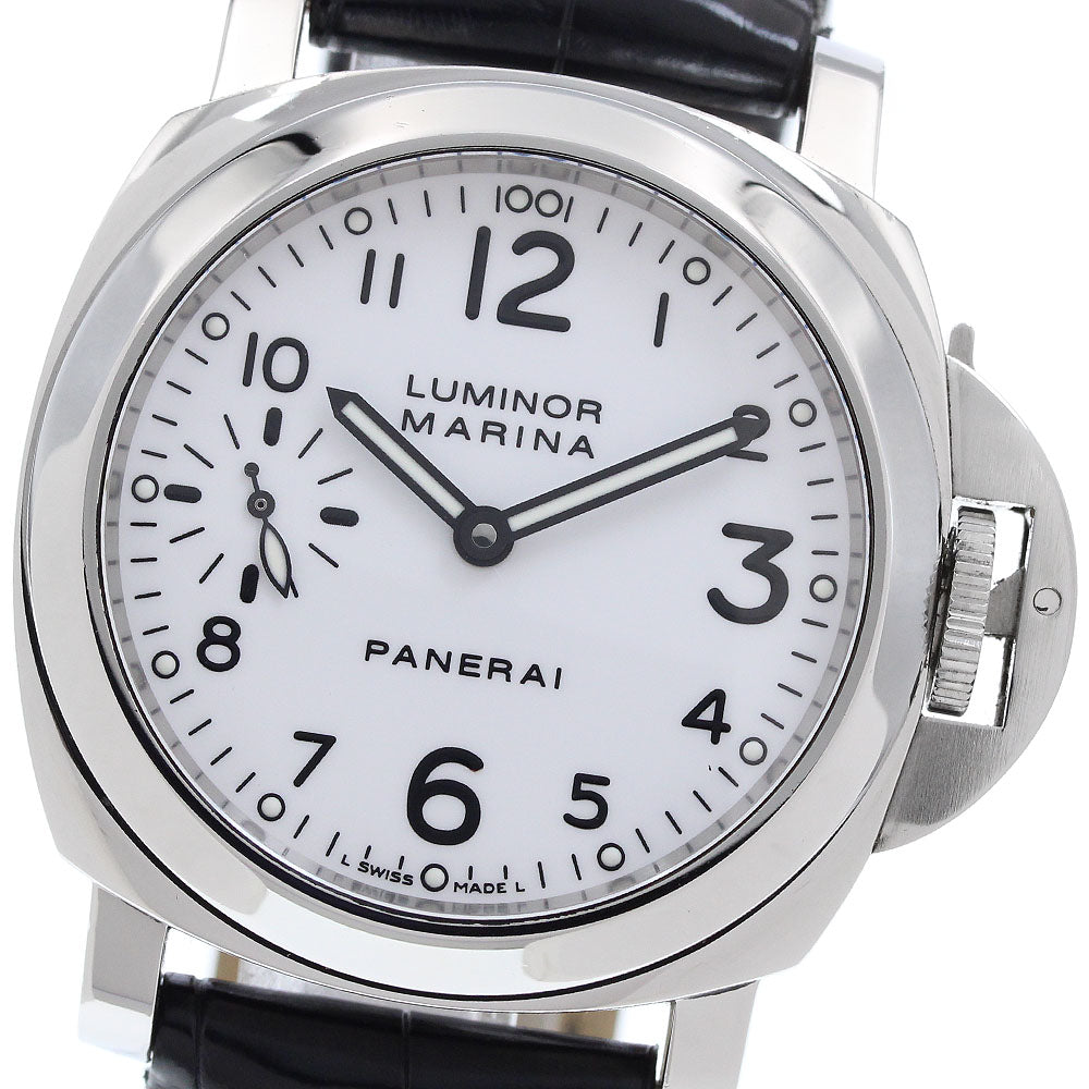 PANERAI Luminor Marina PAM00113 Small seconds white Dial Hand Winding Men's Watch_962249