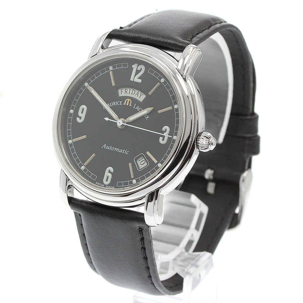 MAURICE LACROIX Pontos 09777 Day date black Dial Automatic Men's Watch_962257