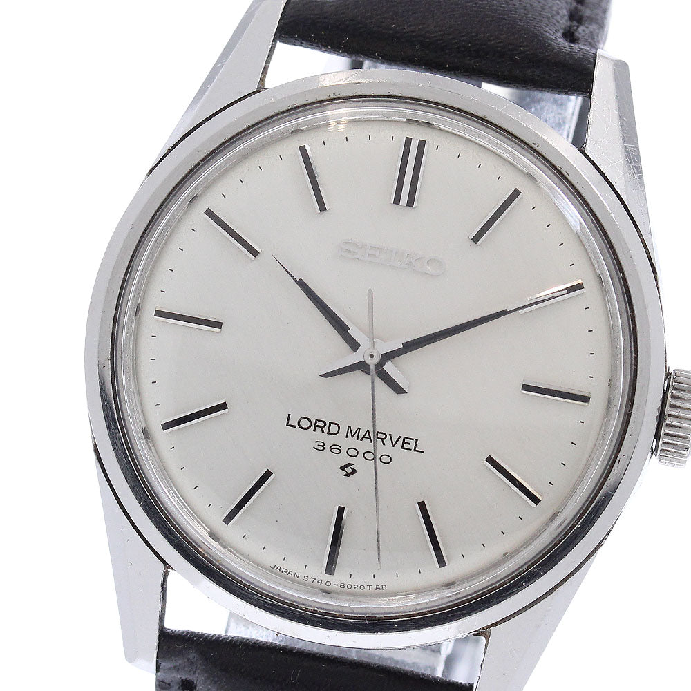 SEIKO Road marvel 36000 5740-8000 Silver Dial Hand Winding Men's Watch_962273