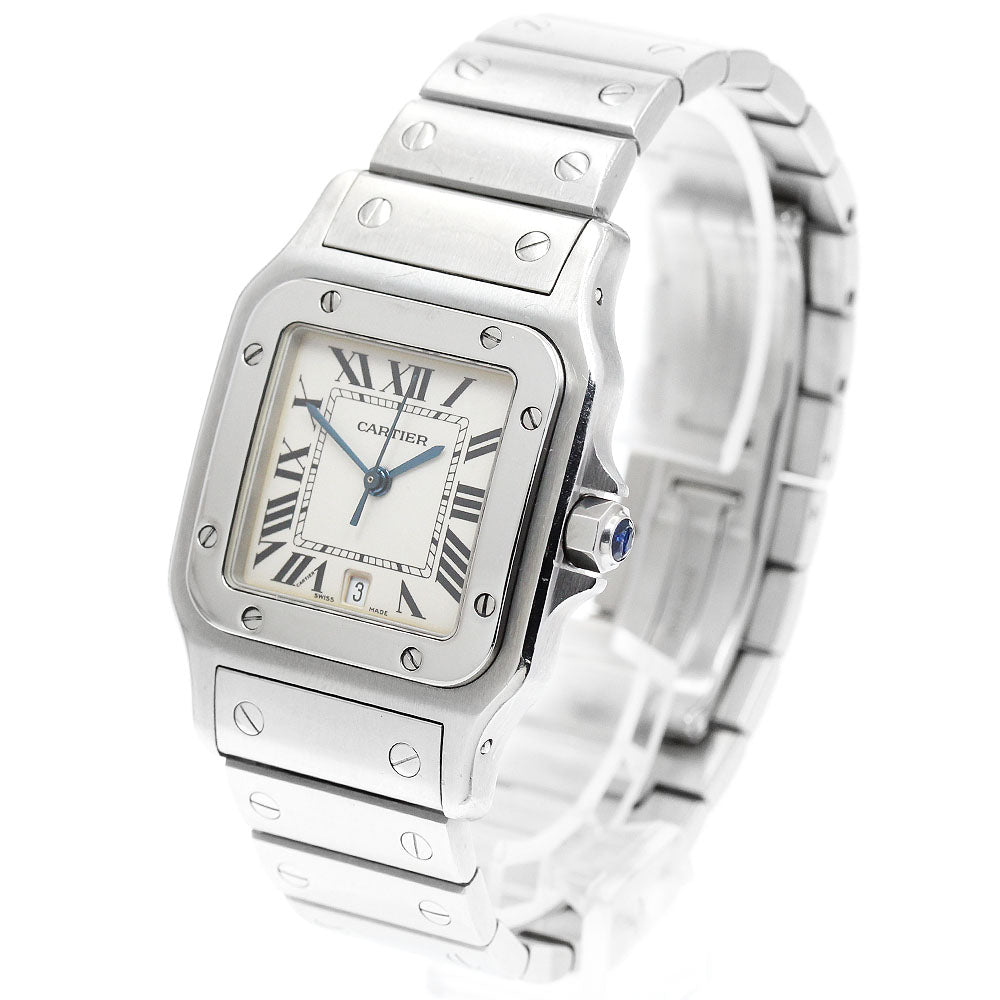 CARTIER Santos GalbeeLM W20060D6 Date Beige Dial Quartz Men's Watch_962308