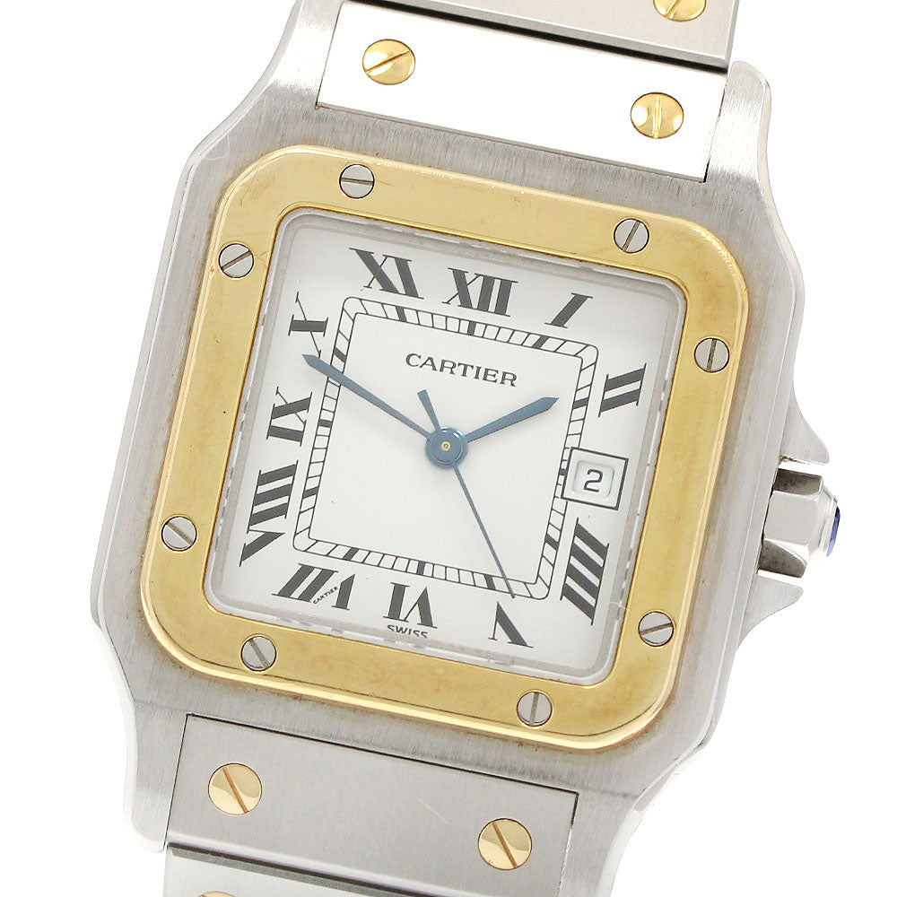 CARTIER Santos Galbee LM 81036283 YG bezel date Automatic Men's Watch_962310