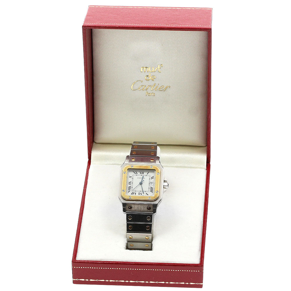 CARTIER Santos Galbee LM 81036283 YG bezel date Automatic Men's Watch_962310