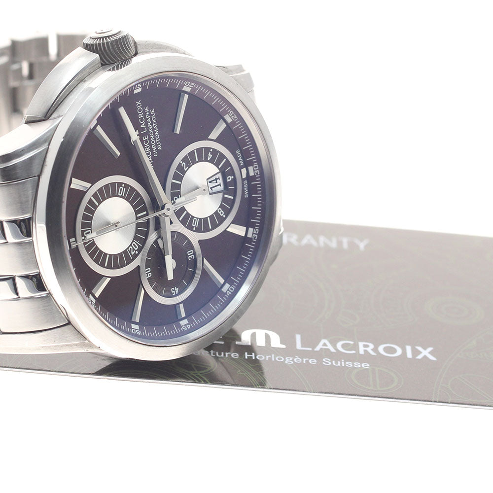 MAURICE LACROIX Pontos PT6178/88SS002730 Brown Dial Automatic Men's Watch_962534