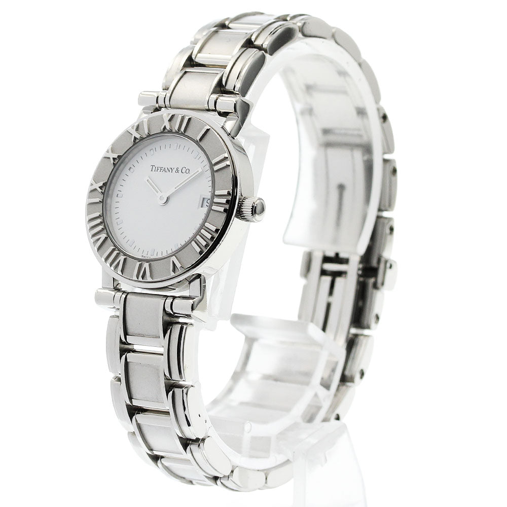 TIFFANY&Co. Atlas Date White Dial Quartz Ladies Watch_962600
