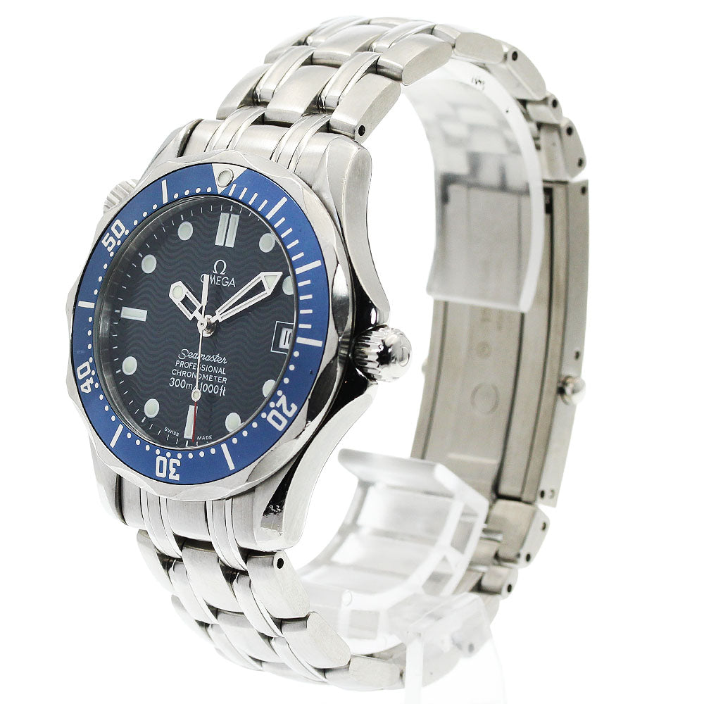 OMEGA Seamaster300 2551.80 Date Navy Dial Automatic Boy's Watch_962662