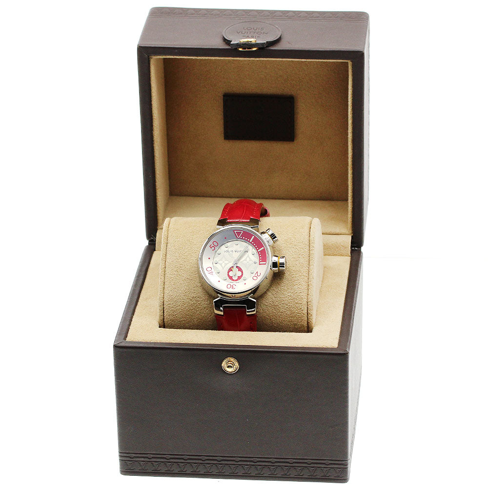 LOUIS VUITTON Tambour Diving Q131V Small seconds Silver Dial Quartz Ladies Watch_962849