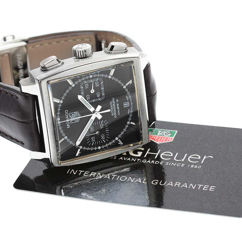 TAG HEUER Monaco CAW2110.FC6177 Chronograph Caliber 12 black Dial Automatic Men's Watch_962896
