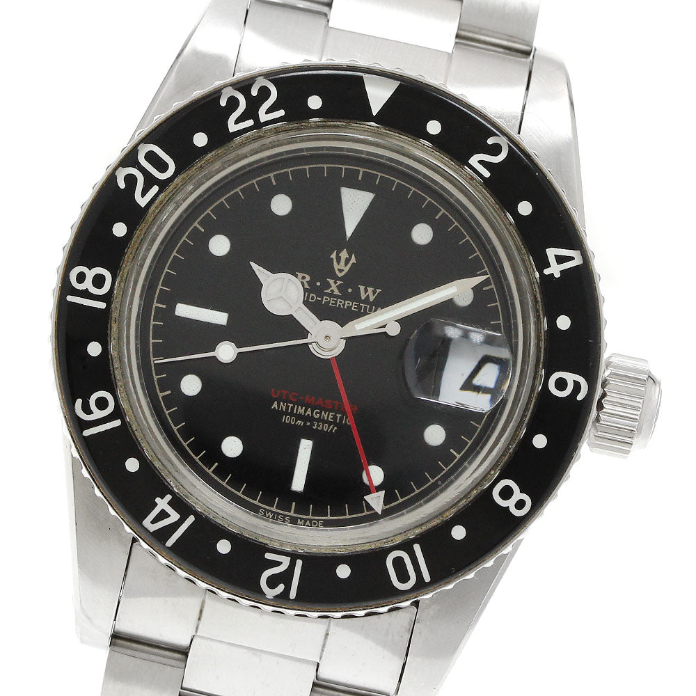 R.X.W UTC Master UTC-MASTER Date GMT Black Bezel Automatic Men's Watch_962920