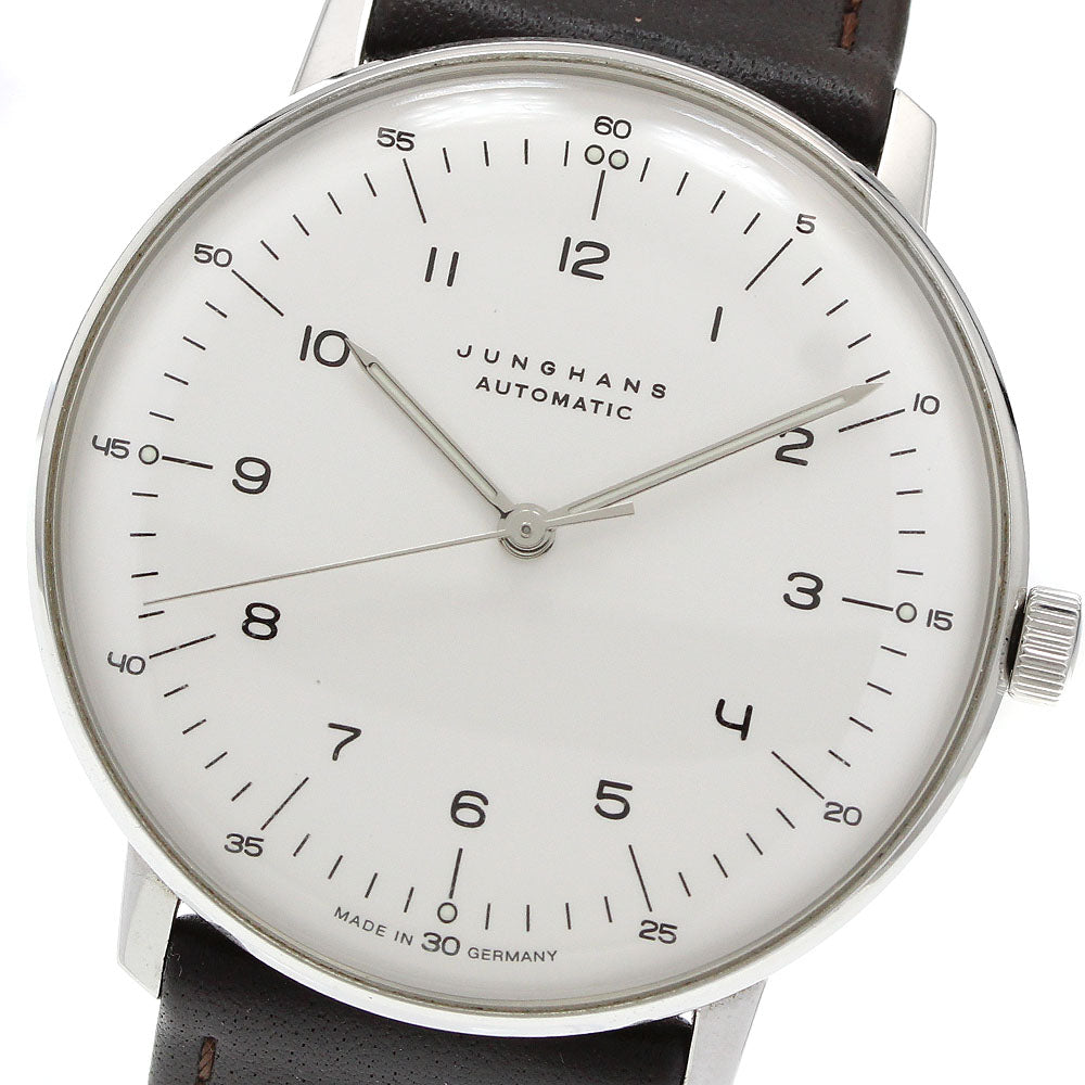 JUNGHANS Max bill 027/3500.04 white Dial Automatic Men's Watch_962966