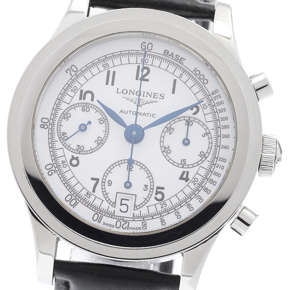 LONGINES Heritage 1942 L2.768.4 Chronograph white Dial Automatic Men's_963234